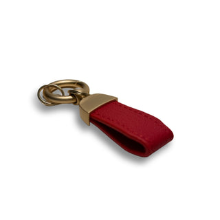 Personalizable leather keyring 