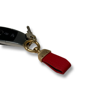 Personalizable leather keyring 