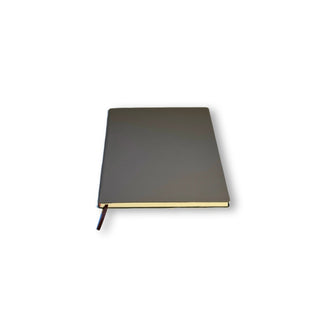 Personalized A5 faux leather notebook with organizational aids - 120 pages 