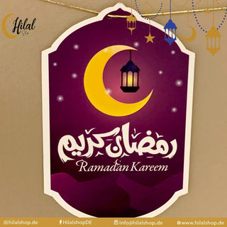 Ramadan Banner dreisprachig - Hilalshop.de