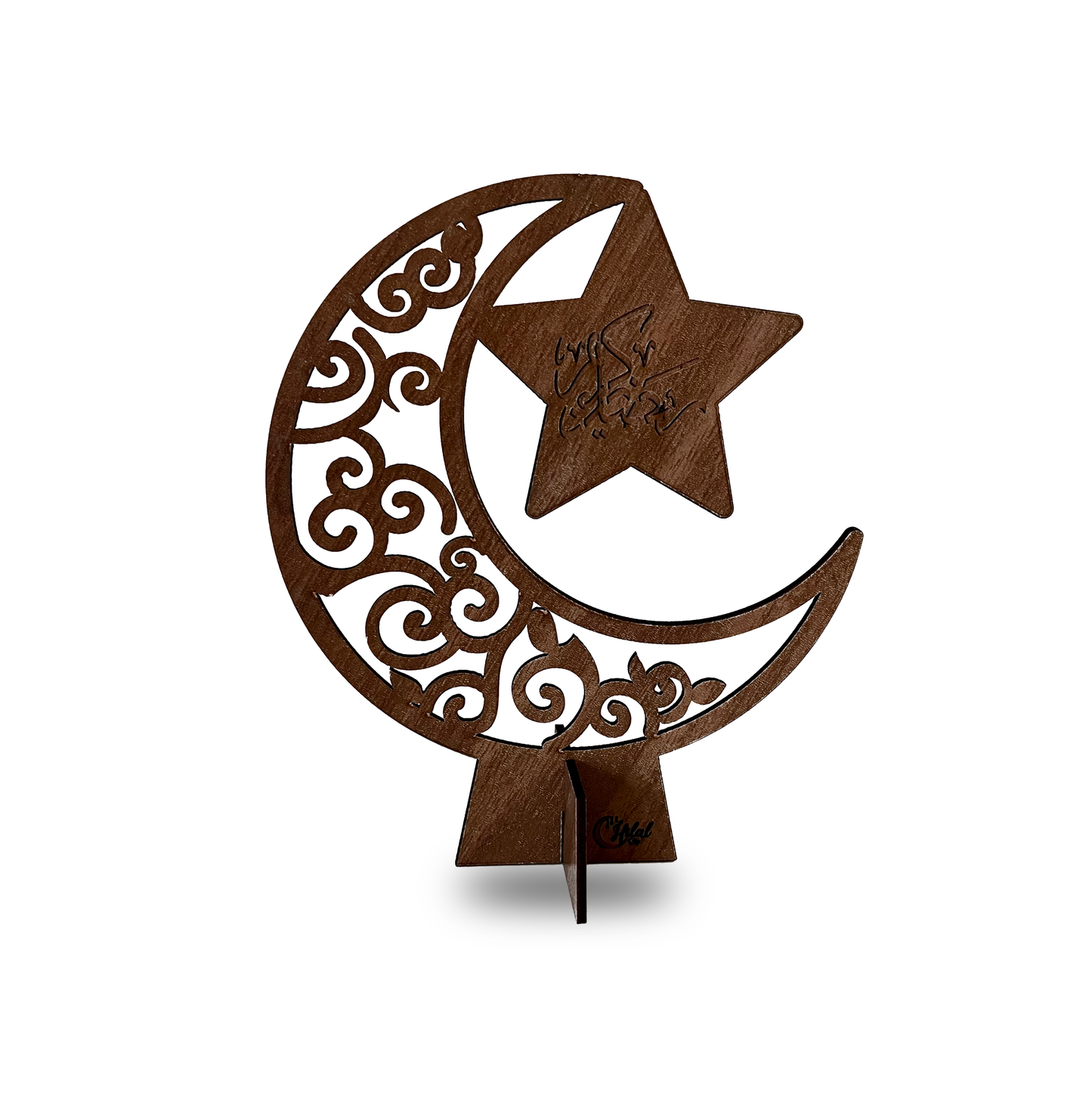 Decorative wooden moon 