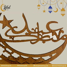Lade das Bild in den Galerie-Viewer, Eid Mubarak Deko Holz Mond - Hilalshop.de
