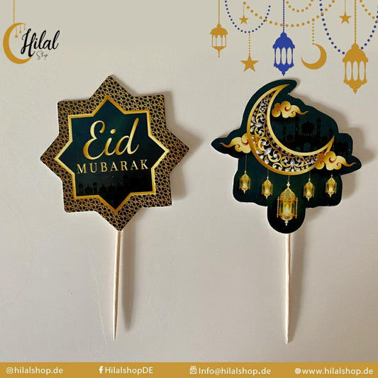 8 Eid Cupcake Topper - Hilalshop.de