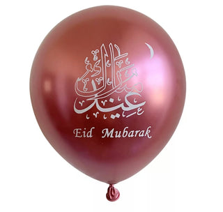 Pack of 6 Eid Mubarak balloons 