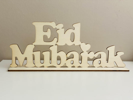 Eid Mubarak Aufsteller zum ausmalen - Hilalshop.de