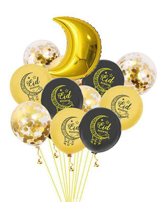 Pack de 8 ballons Eid Mubarak 