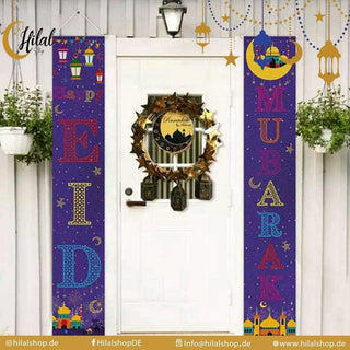 Tür Banner Eid Mubarak - Hilalshop.de