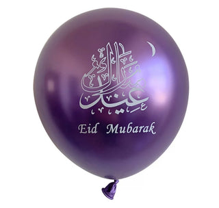 Pack de 6 ballons Eid Mubarak 
