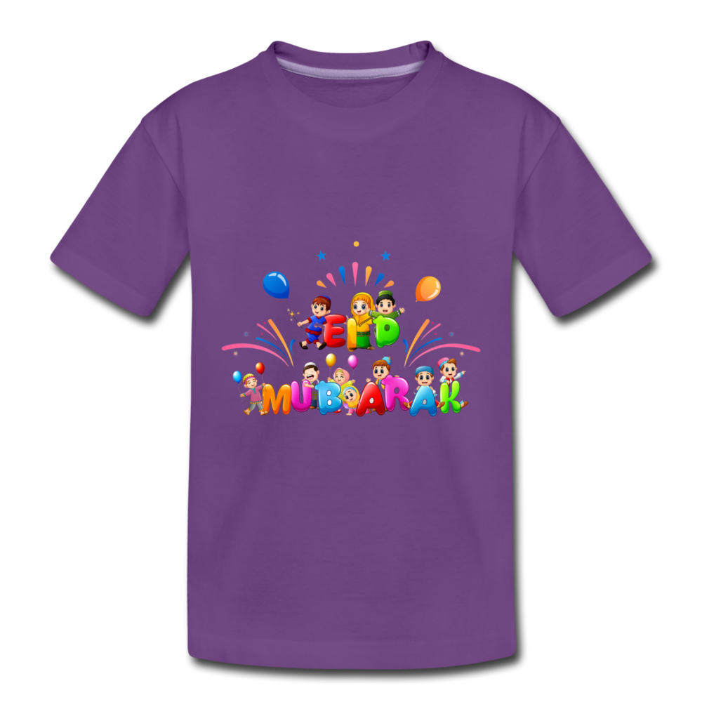 Eid Mubark Premium T-Shirt - purple