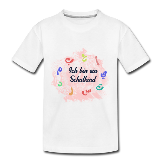 Kinder Premium T-Shirt - Ich bin ein Schulkind - Weiß